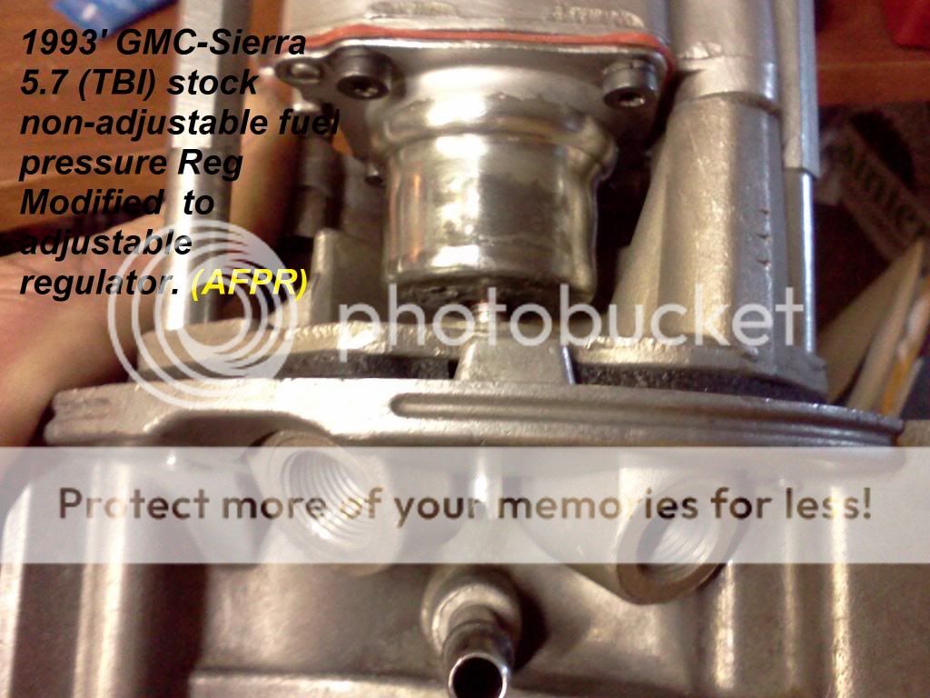 Ultimate (TBI) Mod, Making Stock Fuel Pressure Regulator In GM 220
